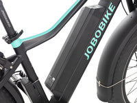 JOBOBIKE Robin ST Pro – sort turkis – batteri lav ramme